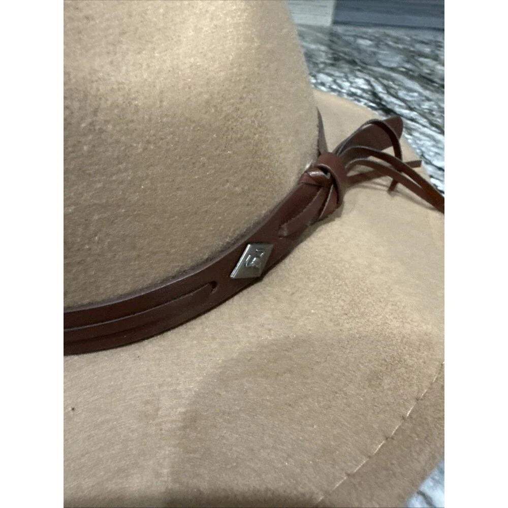 Brown Western Fedora Hat for Men Casual Solid Classic One Size Adjustable